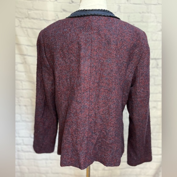 Nwt-TALBOTS Women's Tweed Jacket Wool Blend-16 - Picture 5 of 6
